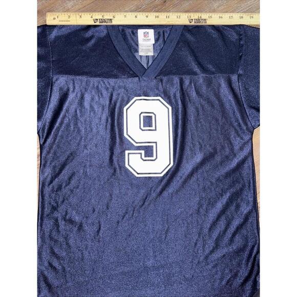 NFL Blue Dallas Cowboys V Neck Jersey Romo #9 Football Sports Shirt Kid Large - Picture 7 of 13